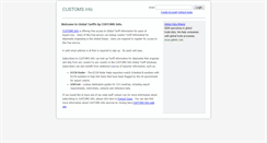 Desktop Screenshot of export.customsinfo.com