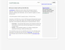 Tablet Screenshot of export.customsinfo.com